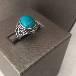 Sterling silver turquoise ring